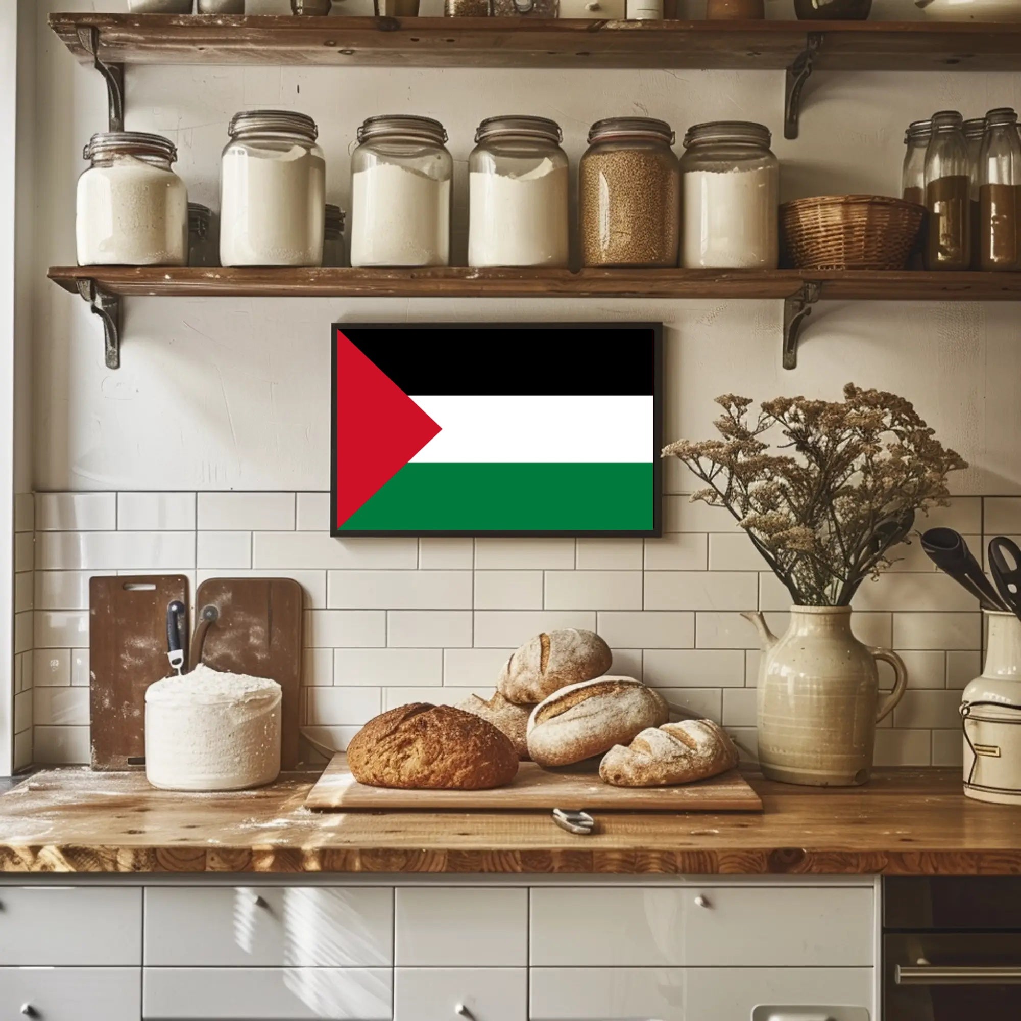 Palestine Flag Unity Art: Country Flag Poster PosterGoat