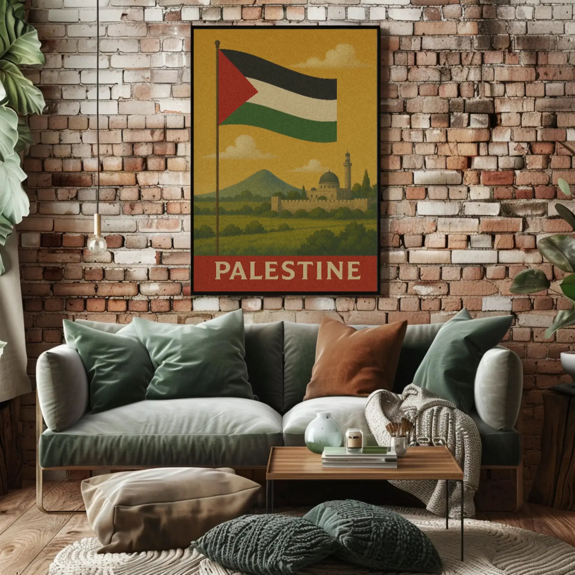 Palestine Vintage Scene Cultural Heritage Poster PosterGoat
