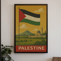 Palestine Vintage Scene Cultural Heritage Poster PosterGoat