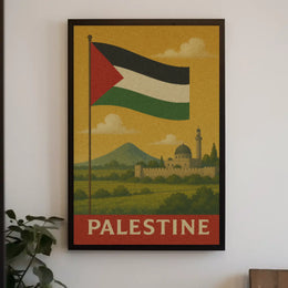 Palestine Vintage Scene Cultural Heritage Poster PosterGoat