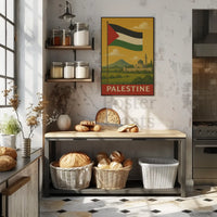 Palestine Vintage Scene Cultural Heritage Poster PosterGoat