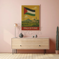 Palestine Vintage Scene Cultural Heritage Poster PosterGoat