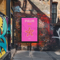 Palm Beach Vibrant Starfish Travel Poster PosterGoat