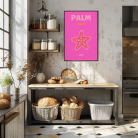 Palm Beach Vibrant Starfish Travel Poster PosterGoat