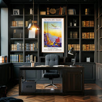 Pan American Airways Transpacific Flight Vintage Travel Poster PosterGoat