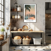 Panama City Skyline: Tropical Urban Cityscape Poster PosterGoat