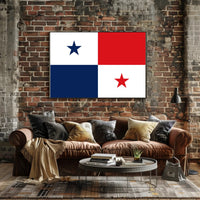 Panamanian Flag Art Print for Country Flag Poster PosterGoat