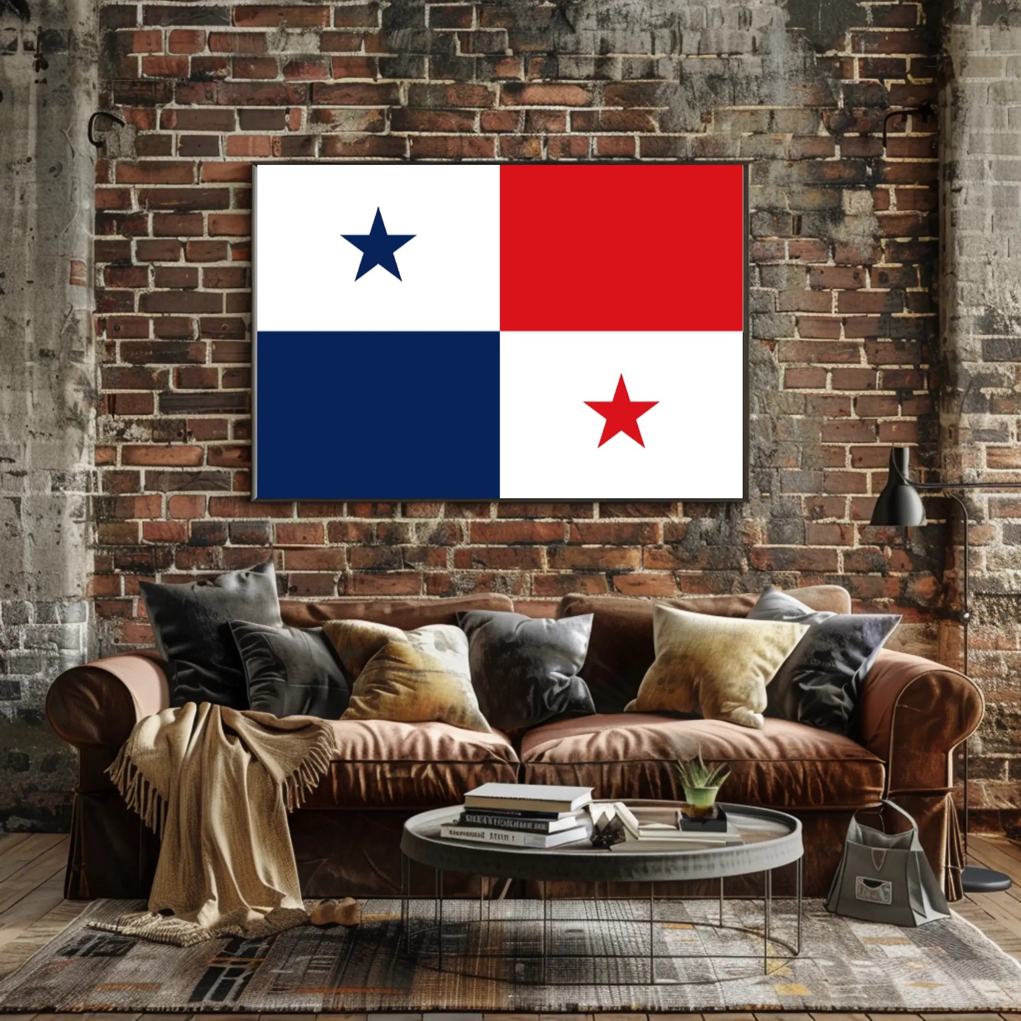 Panamanian Flag Art Print for Country Flag Poster PosterGoat