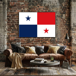 Panamanian Flag Art Print for Country Flag Poster PosterGoat