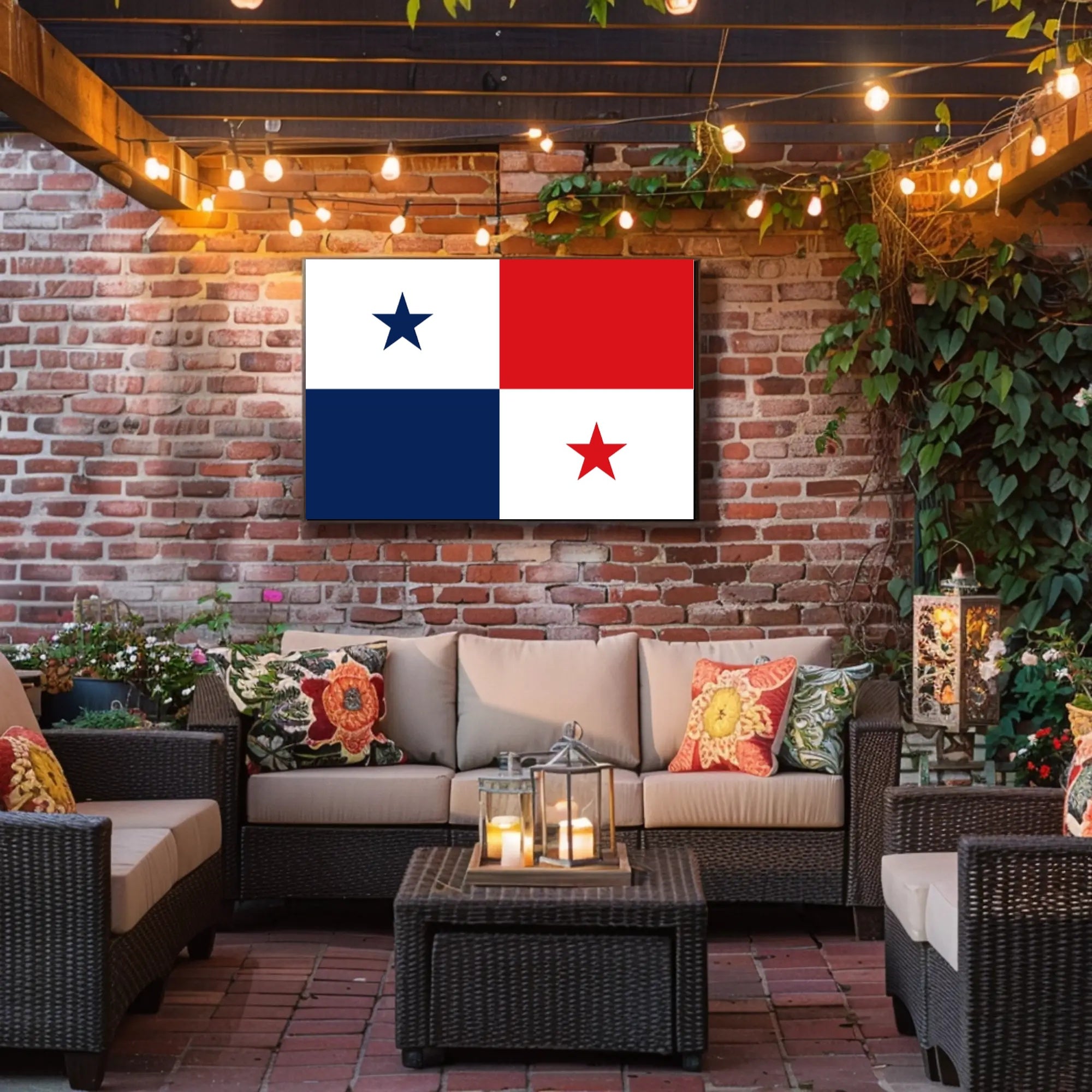 Panamanian Flag Art Print for Country Flag Poster PosterGoat