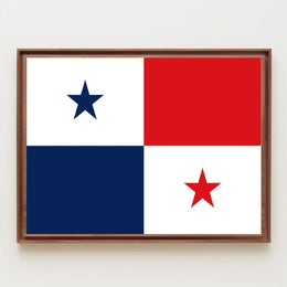 Panamanian Flag Art Print for Country Flag Poster PosterGoat