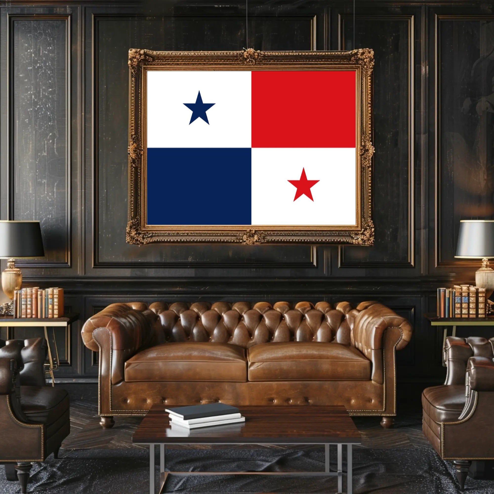 Panamanian Flag Art Print for Country Flag Poster PosterGoat