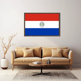 Paraguay Flag Emblem Artistry Country Flag Poster PosterGoat