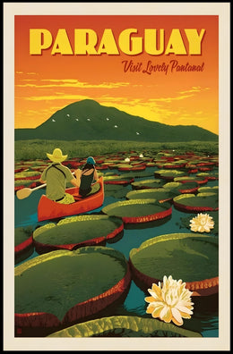 Paraguay Pantanal Adventure Vintage Travel Poster PosterGoat