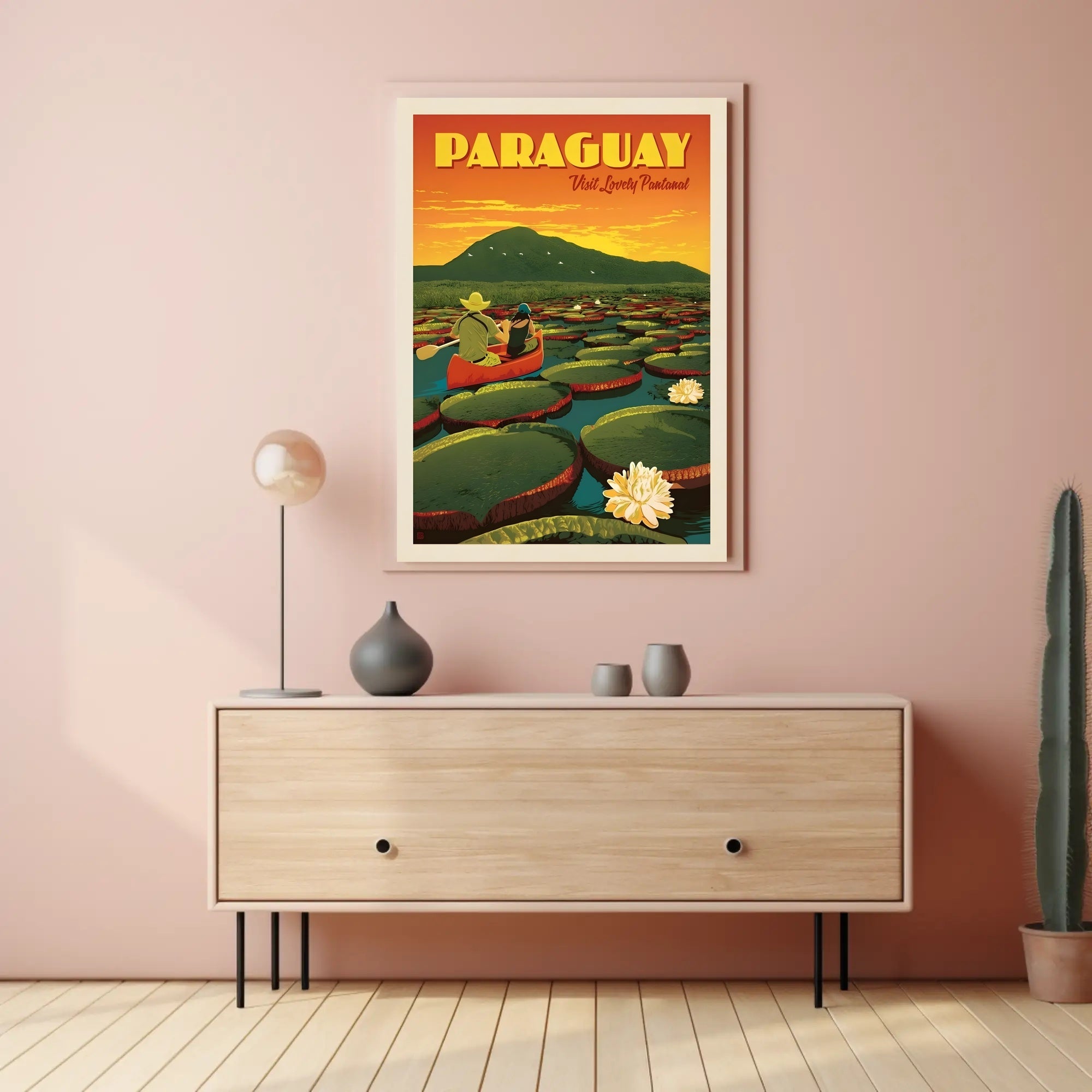 Paraguay Pantanal Adventure Vintage Travel Poster PosterGoat