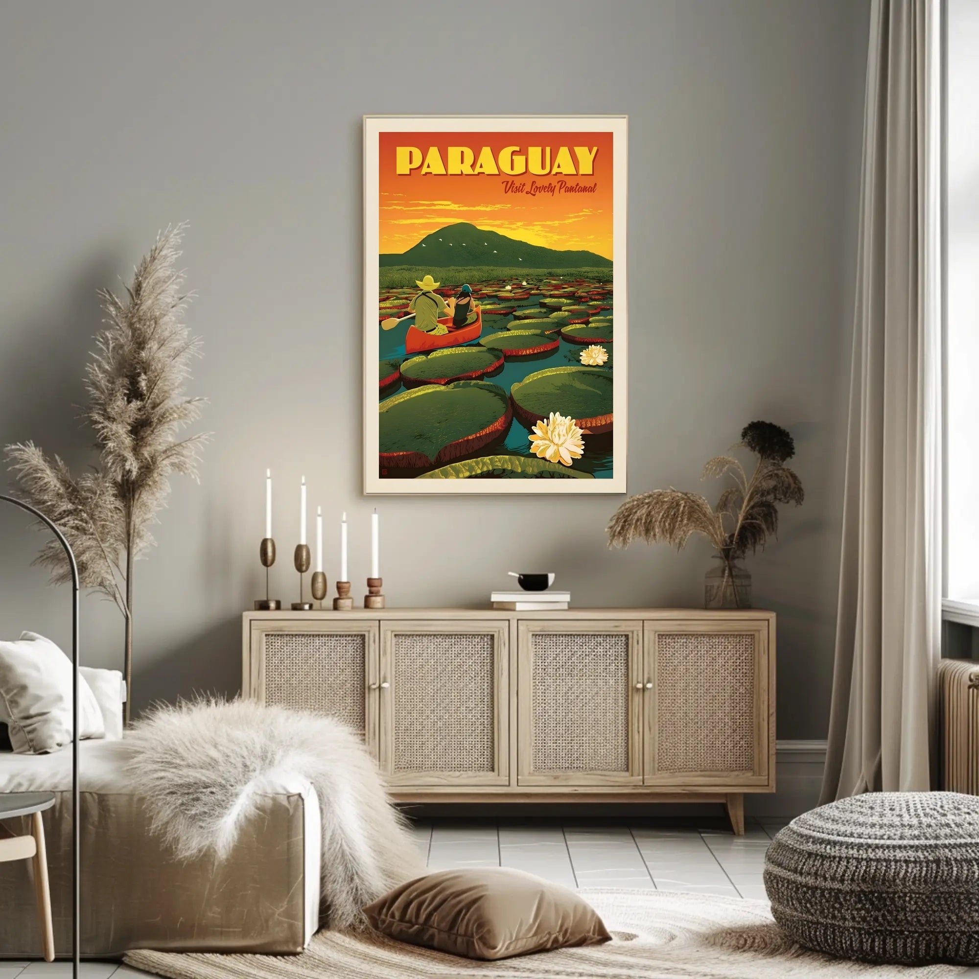 Paraguay Pantanal Adventure Vintage Travel Poster PosterGoat