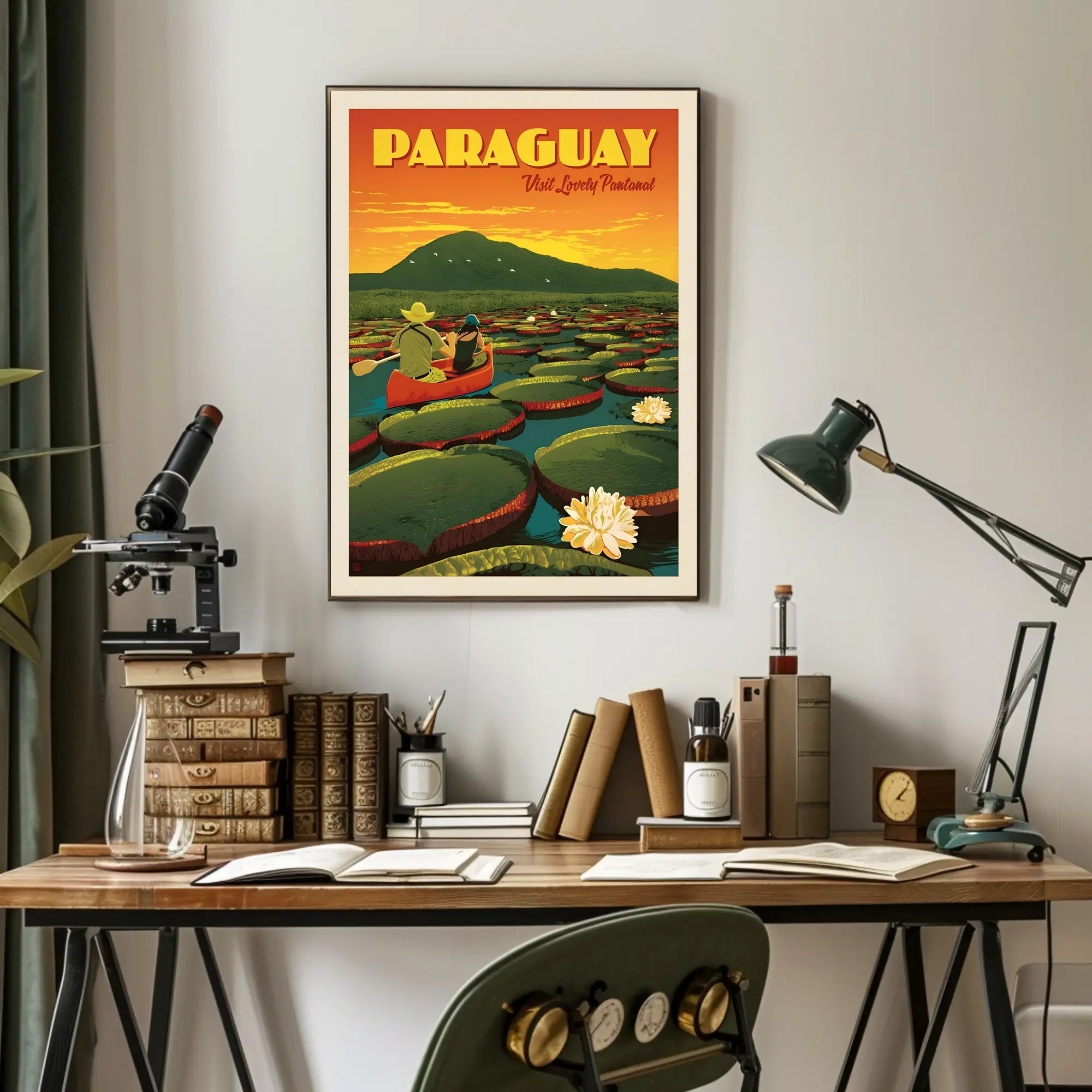 Paraguay Pantanal Adventure Vintage Travel Poster PosterGoat