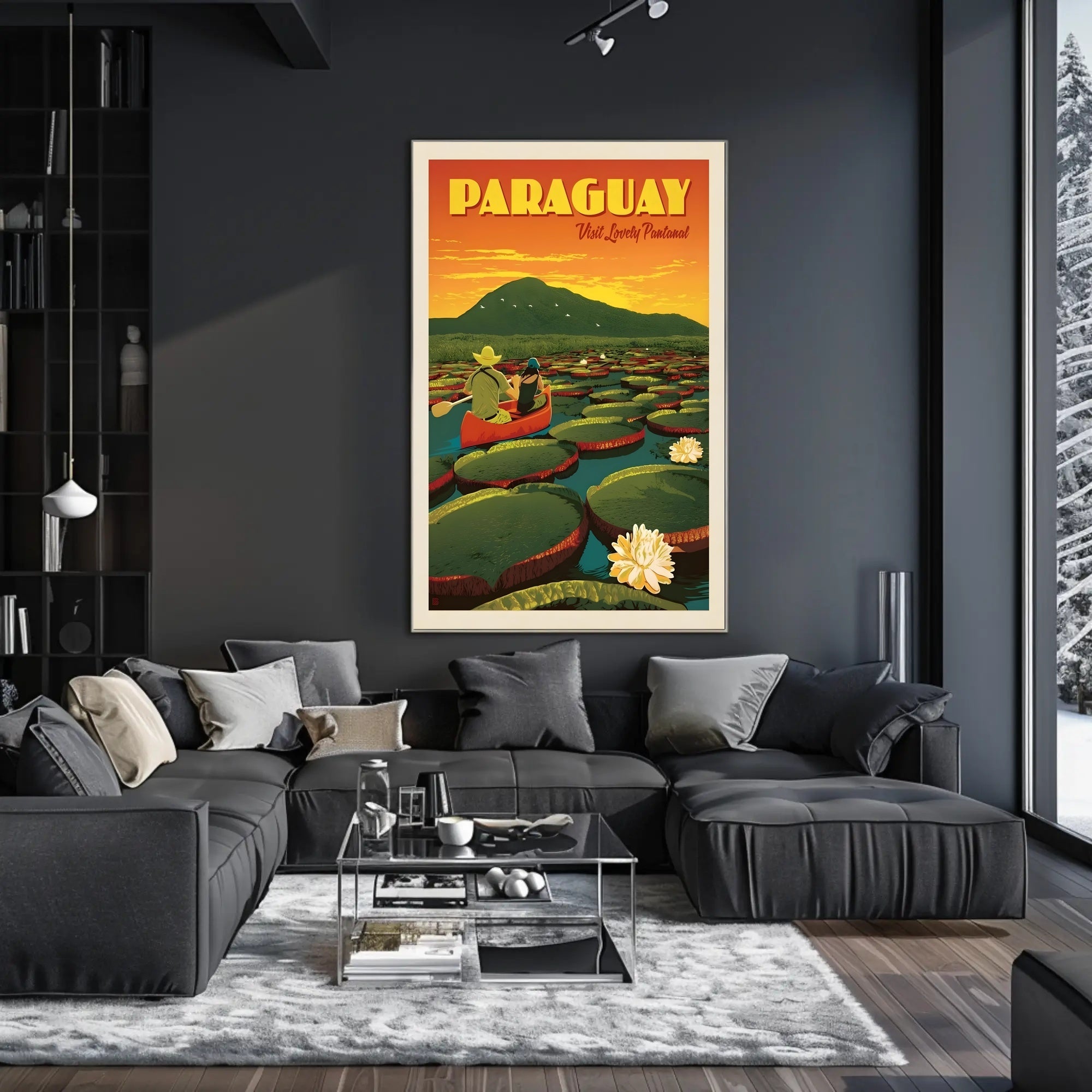 Paraguay Pantanal Adventure Vintage Travel Poster PosterGoat