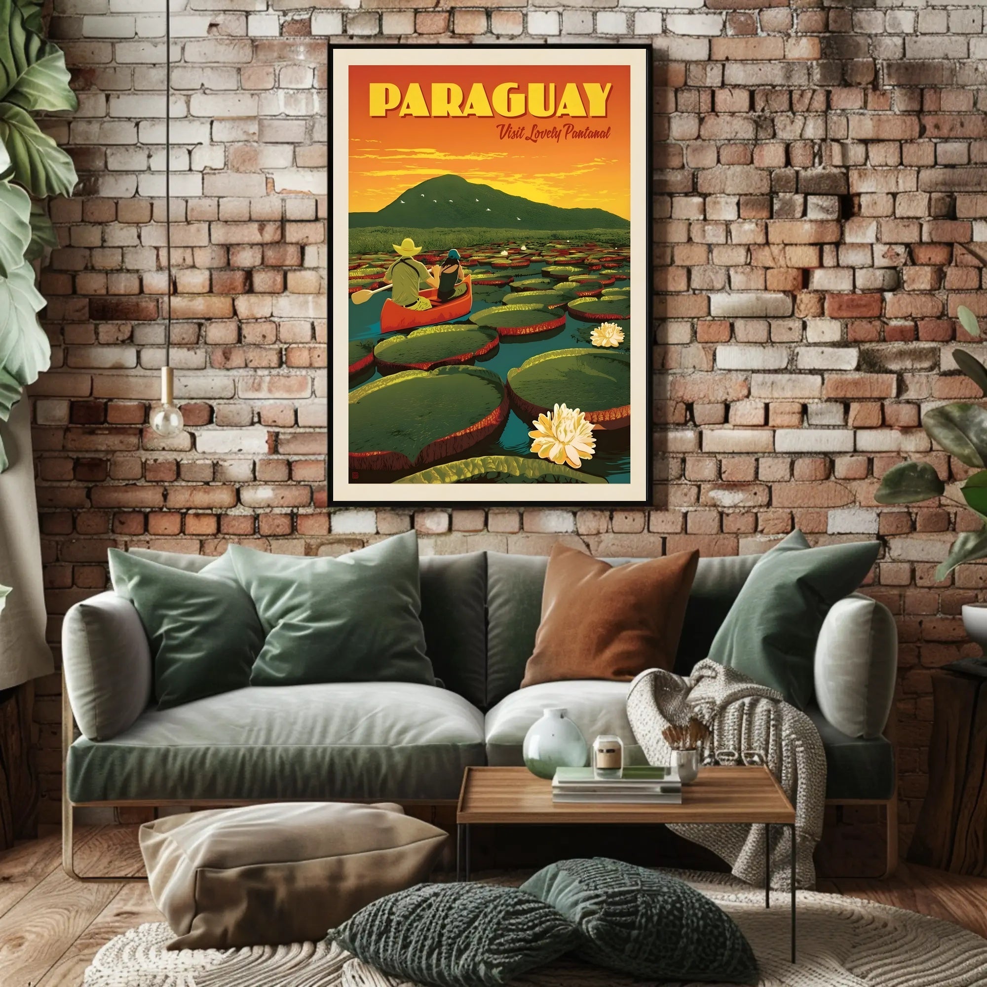 Paraguay Pantanal Adventure Vintage Travel Poster PosterGoat