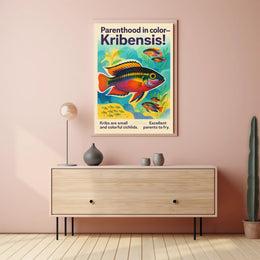 Parenthood in Color Kribensis Poster PosterGoat