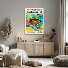 Parenthood in Color Kribensis Poster PosterGoat