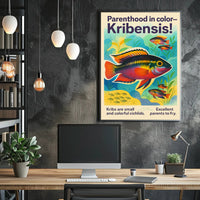 Parenthood in Color Kribensis Poster PosterGoat