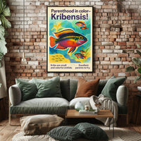 Parenthood in Color Kribensis Poster PosterGoat