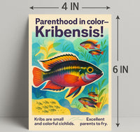 Parenthood in Color Kribensis Poster PosterGoat