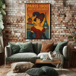 Paris 1900: Age of Elegance Cultural Heritage Poster PosterGoat