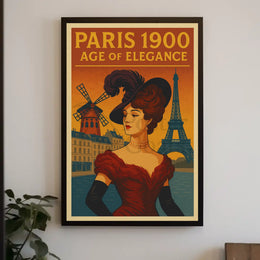 Paris 1900: Age of Elegance Cultural Heritage Poster PosterGoat
