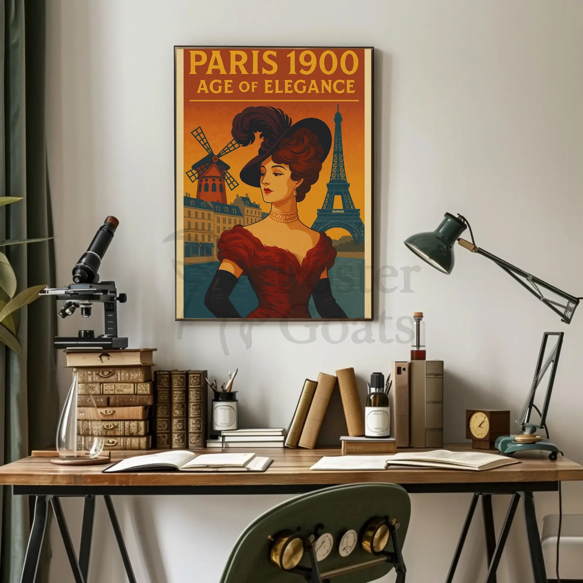 Paris 1900: Age of Elegance Cultural Heritage Poster PosterGoat