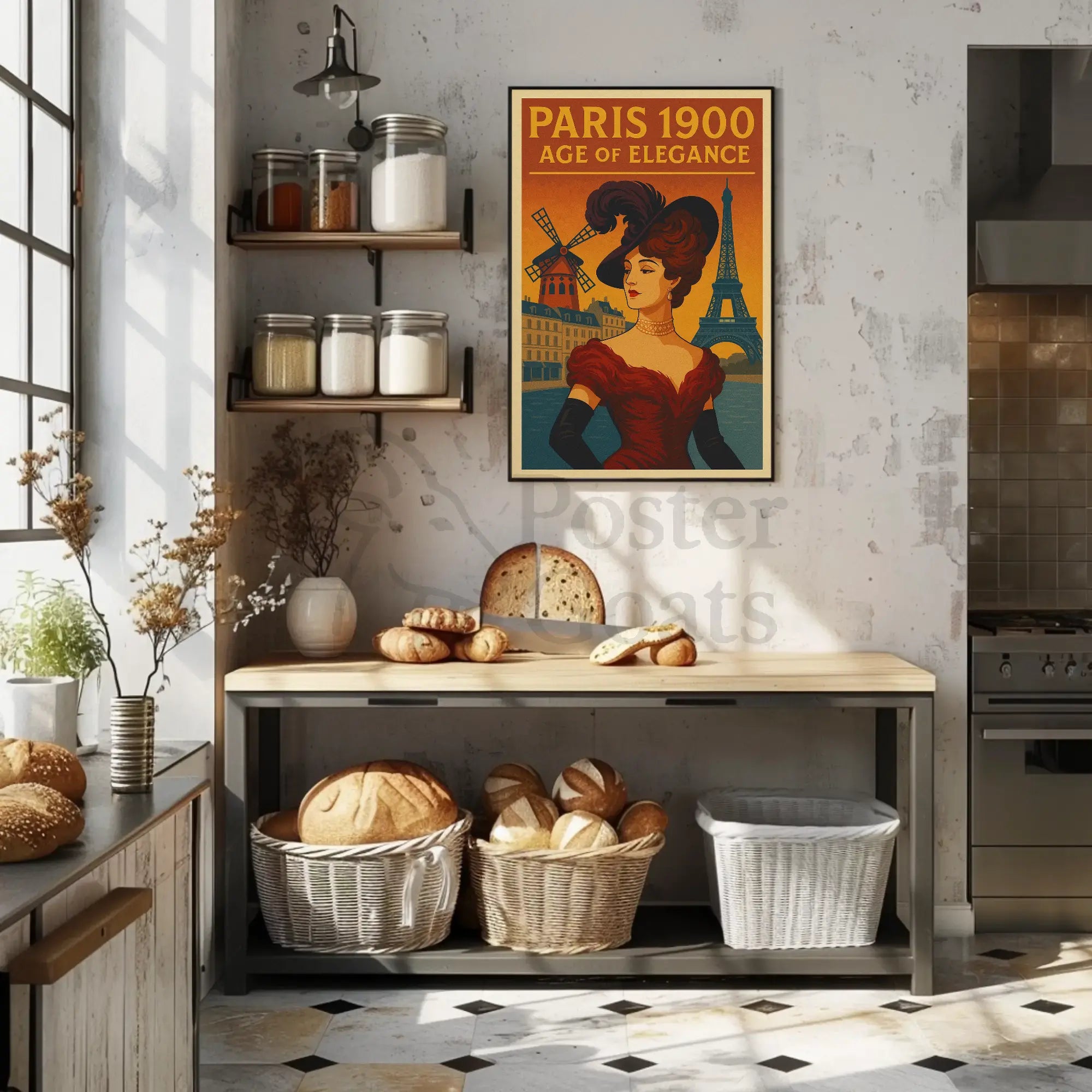 Paris 1900: Age of Elegance Cultural Heritage Poster PosterGoat