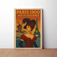 Paris 1900: Age of Elegance Cultural Heritage Poster PosterGoat