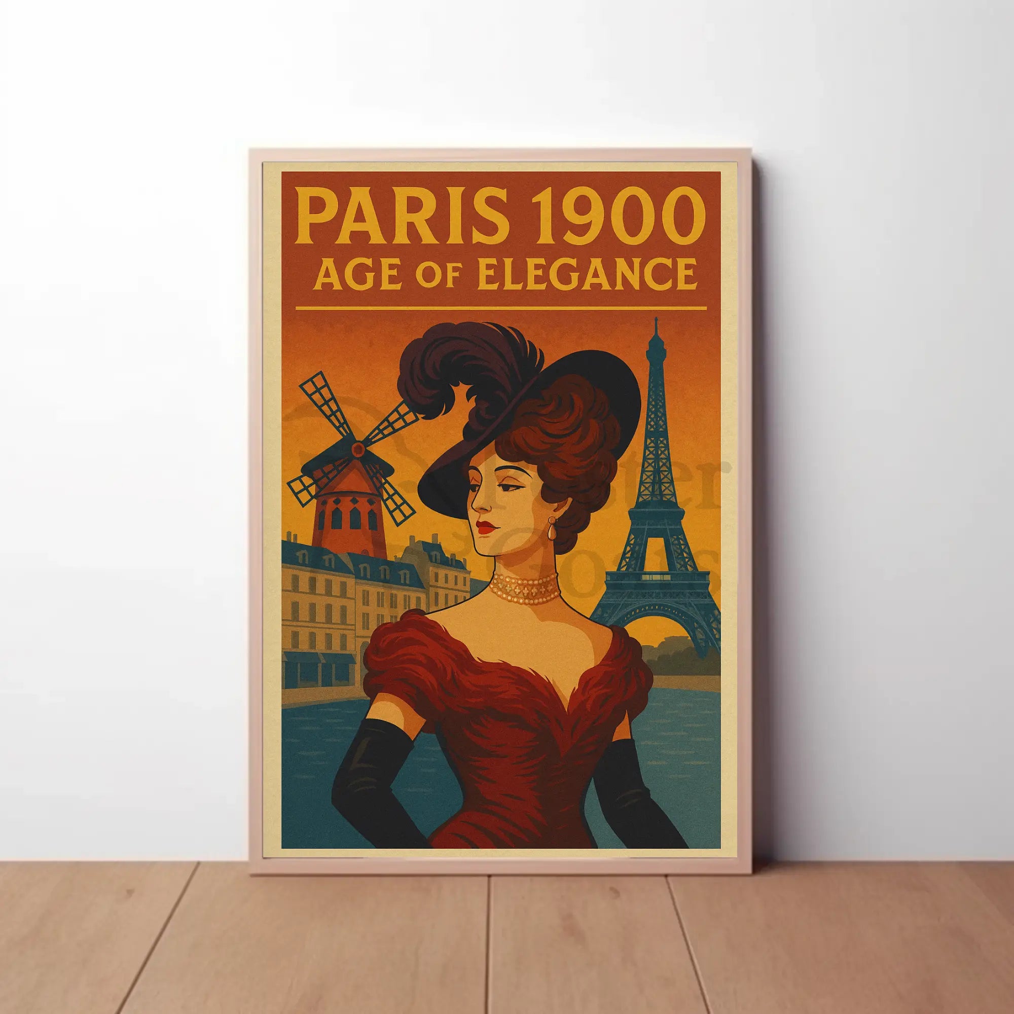 Paris 1900: Age of Elegance Cultural Heritage Poster PosterGoat