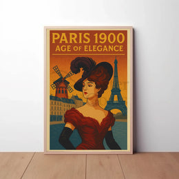 Paris 1900: Age of Elegance Cultural Heritage Poster PosterGoat