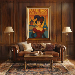 Paris 1900: Age of Elegance Cultural Heritage Poster PosterGoat