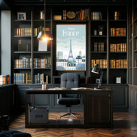 Paris Eiffel Tower Scenic Travel Poster PosterGoat