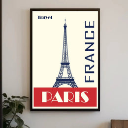 Paris Eiffel Tower Travel Poster PosterGoat