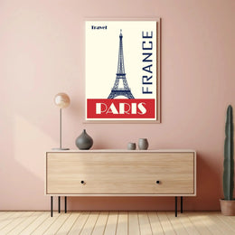 Paris Eiffel Tower Travel Poster PosterGoat