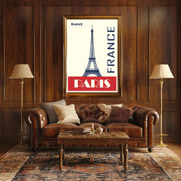 Paris Eiffel Tower Travel Poster PosterGoat