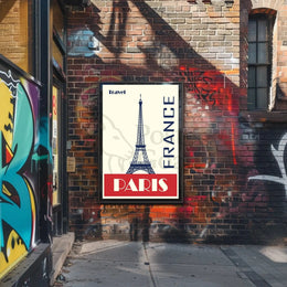 Paris Eiffel Tower Travel Poster PosterGoat