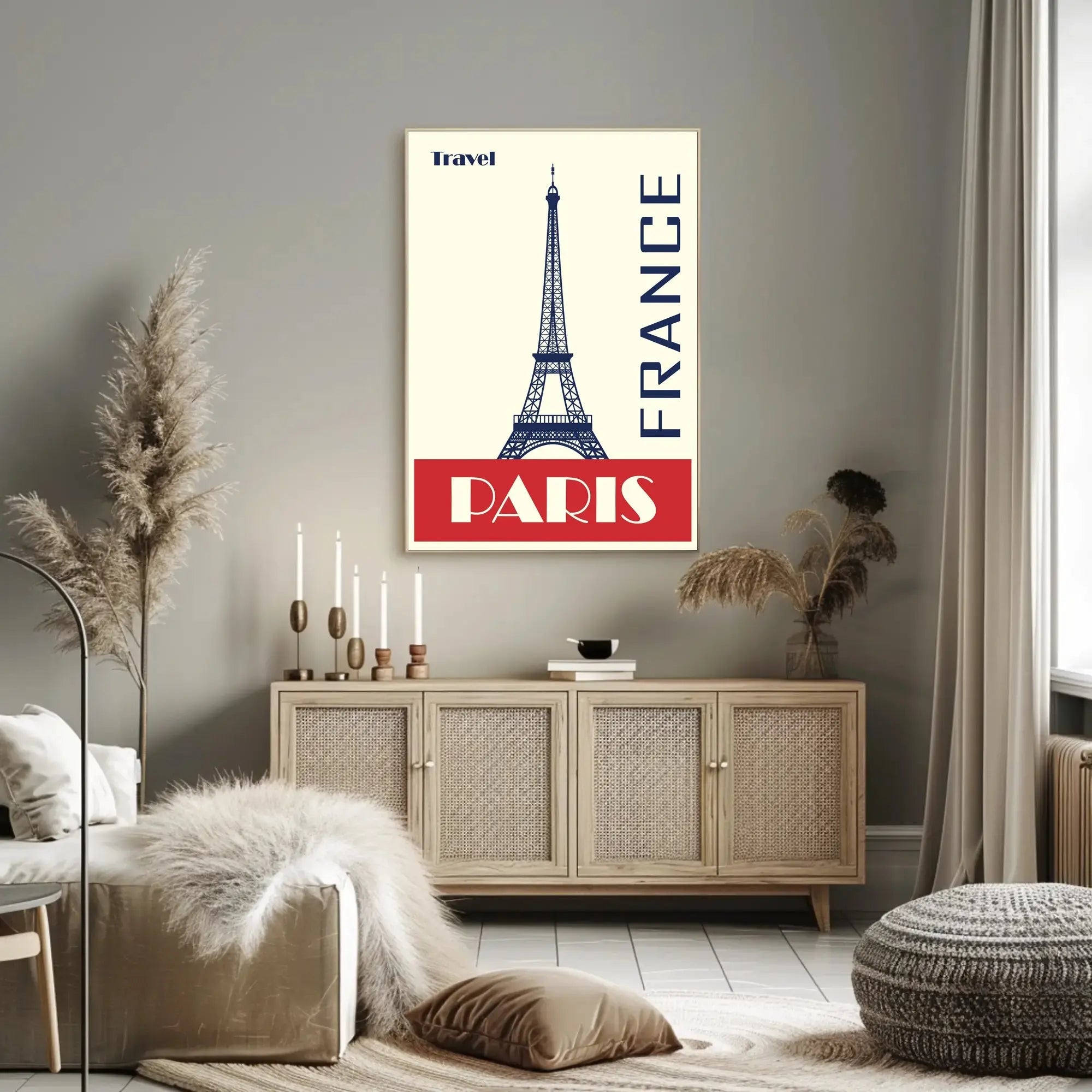 Paris Eiffel Tower Travel Poster PosterGoat