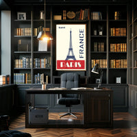 Paris Eiffel Tower Travel Poster PosterGoat