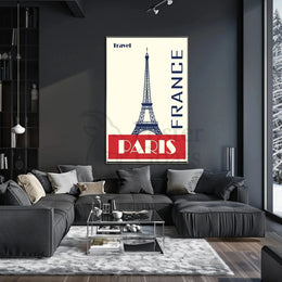 Paris Eiffel Tower Travel Poster PosterGoat