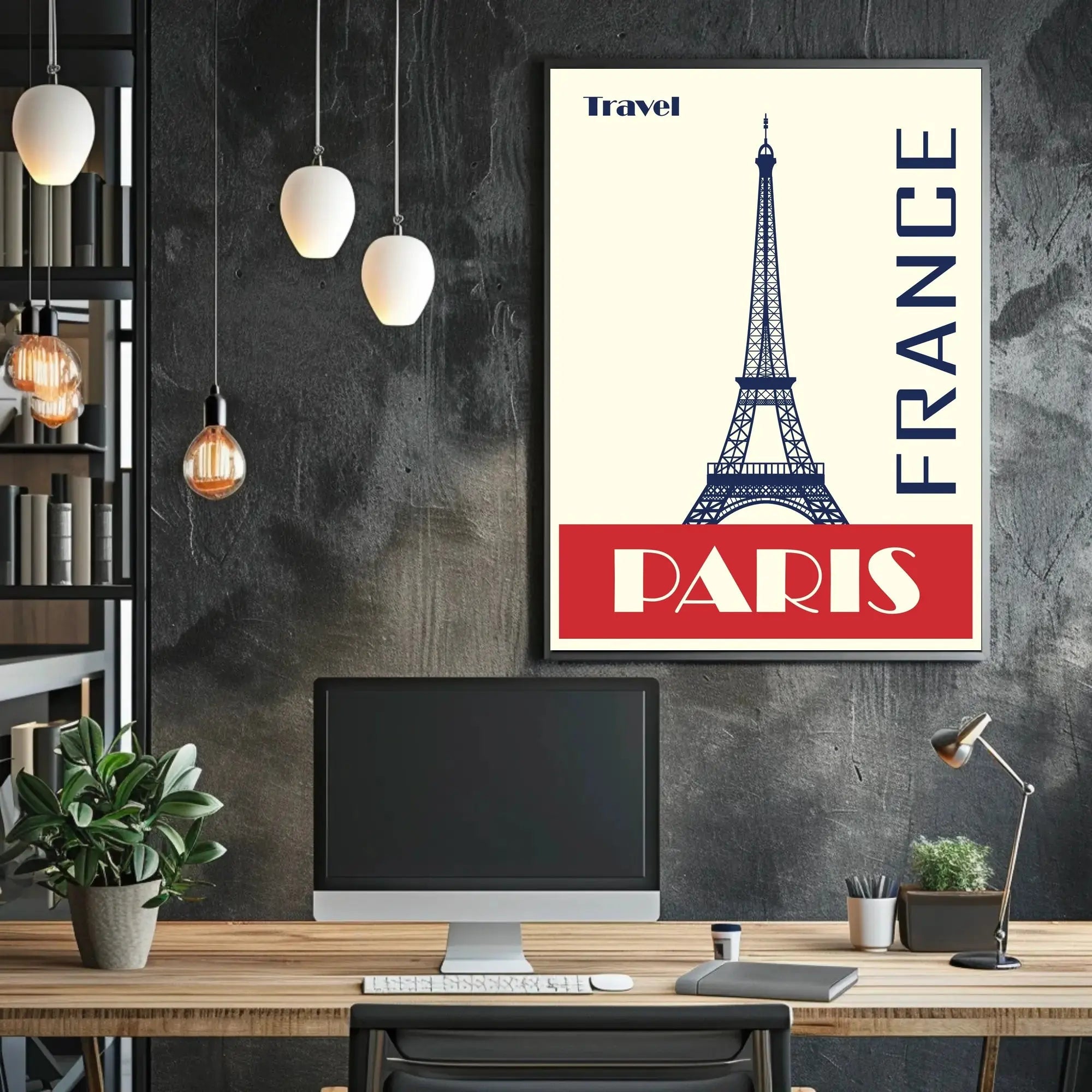 Paris Eiffel Tower Travel Poster PosterGoat