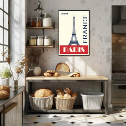 Paris Eiffel Tower Travel Poster PosterGoat