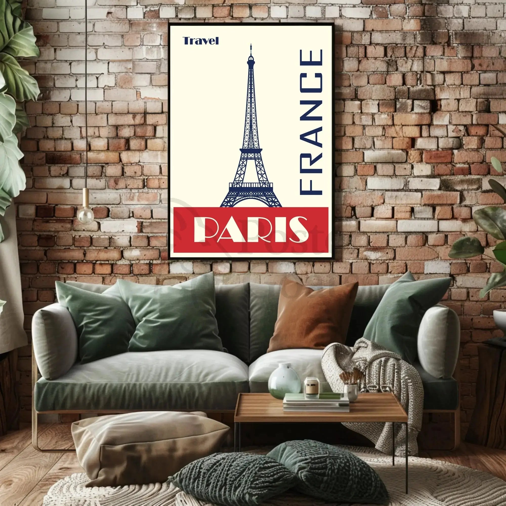 Paris Eiffel Tower Travel Poster PosterGoat