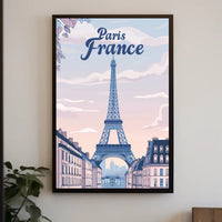 Parisian Dreams: Eiffel Tower Travel Poster PosterGoat
