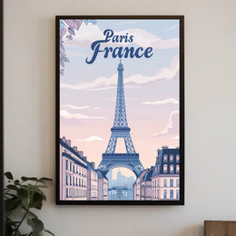 Parisian Dreams: Eiffel Tower Travel Poster PosterGoat