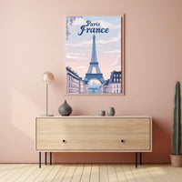 Parisian Dreams: Eiffel Tower Travel Poster PosterGoat